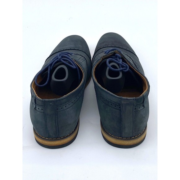 Steve Madden Blue Mens Joistt #752 Cap Toe Oxford Men’s Dress Shoes 10D - Picture 2 of 14